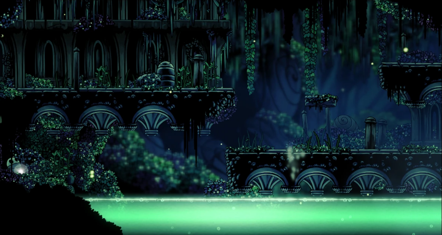 A separate screenshot from the game, featuring the Greenpath region