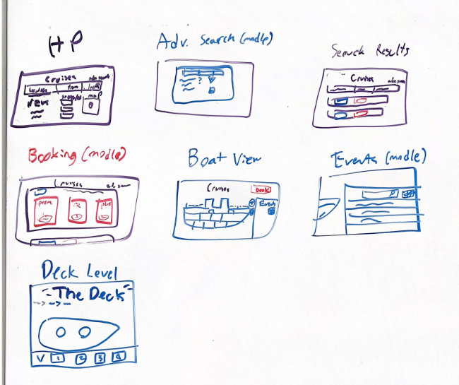 Some early sketches of our site