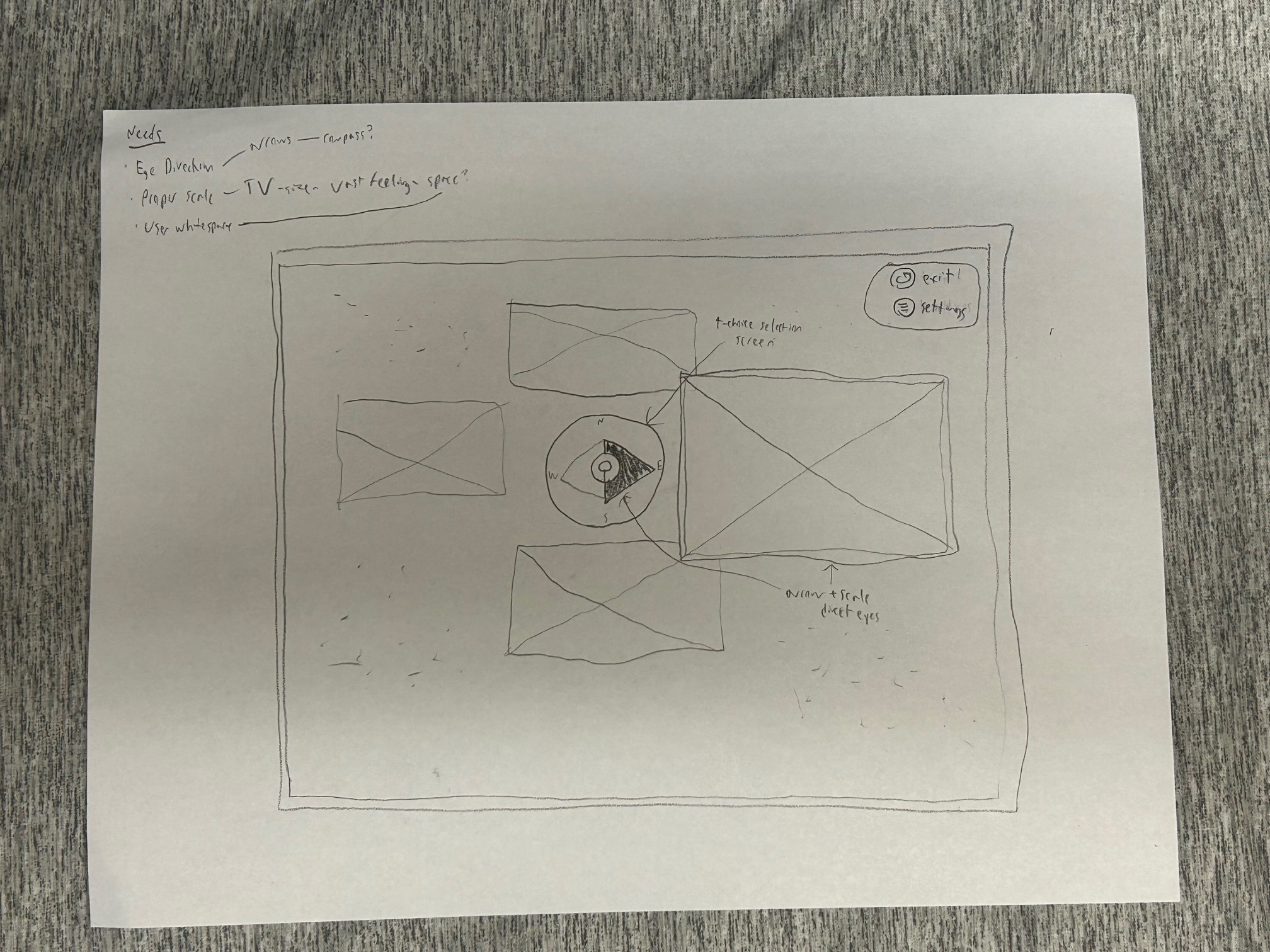 A quick sketch of a new UI for a TV utilizing the concepts discussed